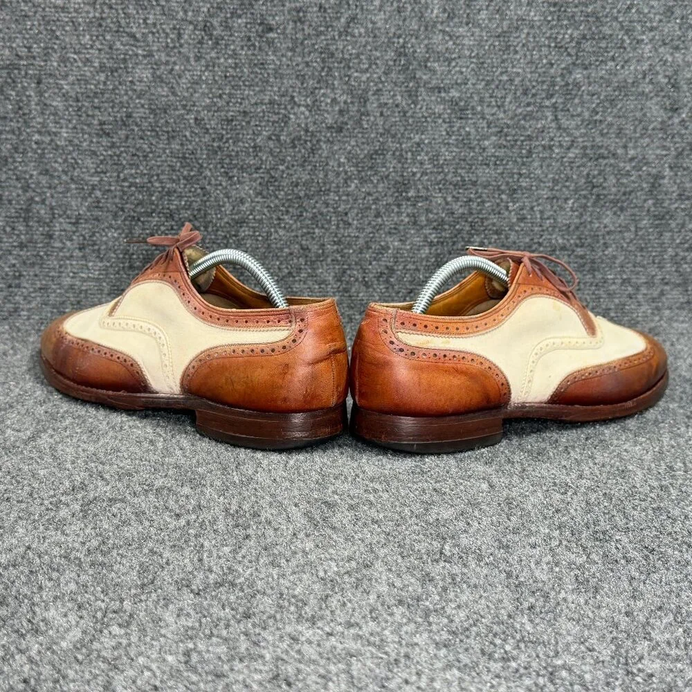 Florsheim Imperial Spectator Oxford Men's 9.5D Two Tone‎ Brown Leather Wingtip